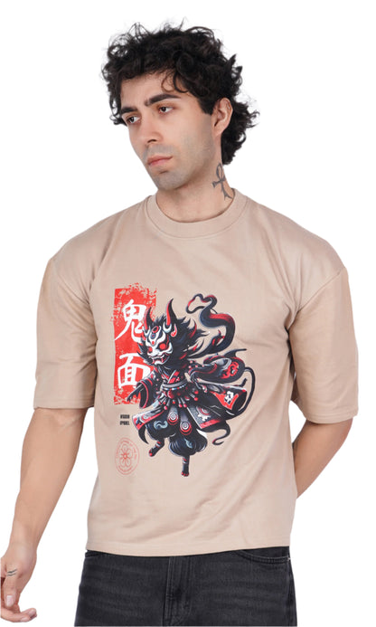 Onitsuka Beige Oversize T-shirt