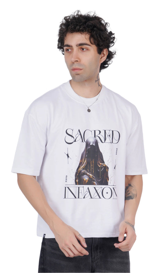 Sacred Infaxon White Oversize T-shirt