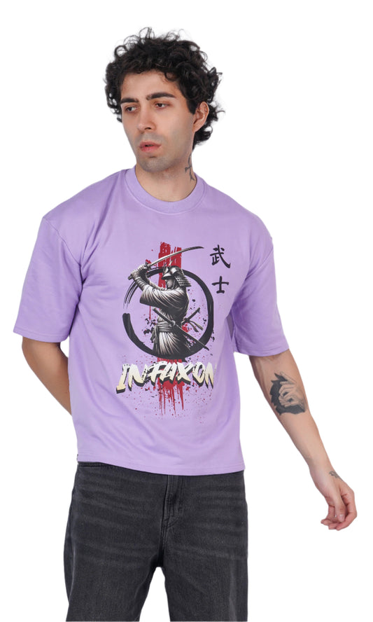 Samurai Lavender Oversize T-shirt