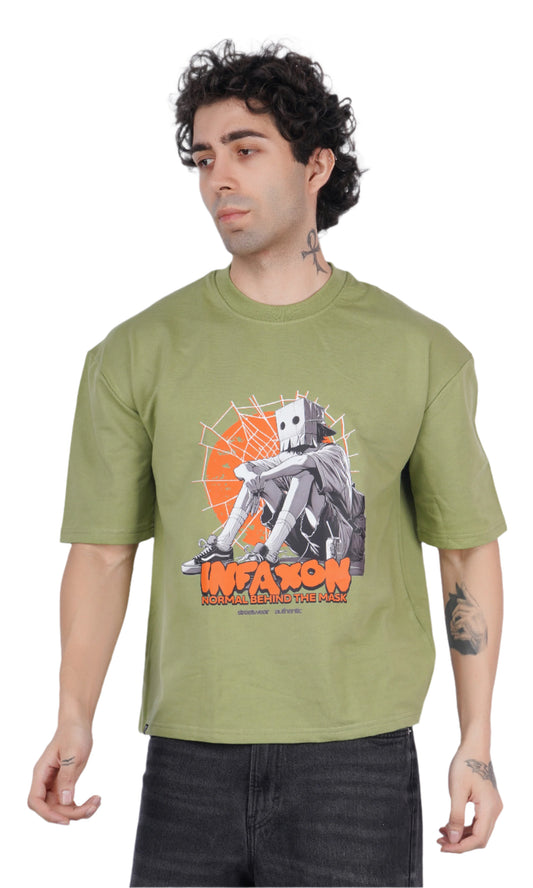 Mask Light Green Oversize T-shirt