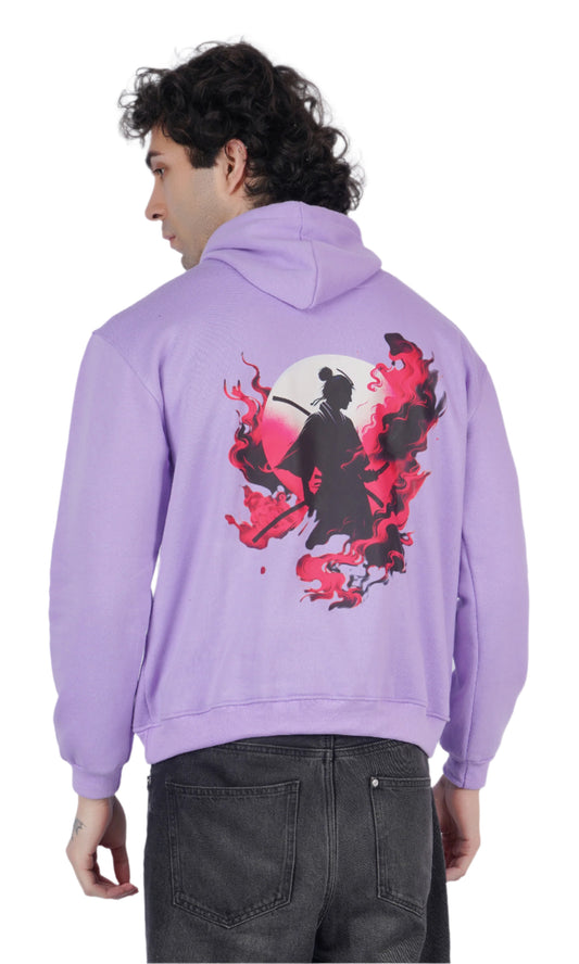 Samurai Lavender Oversize Hoodie