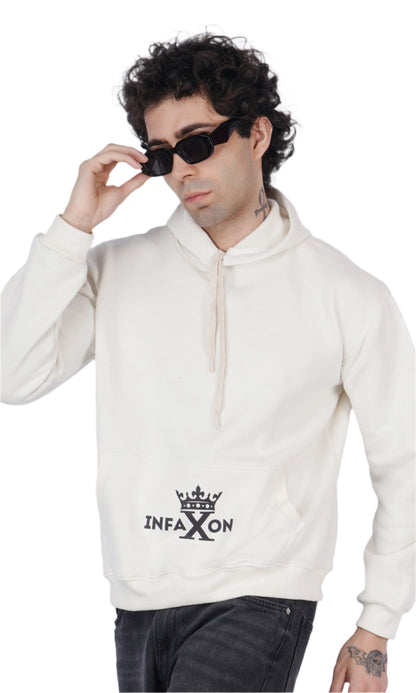 Bald Eagle White Oversize Hoodie