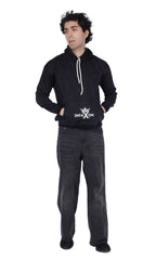 Wolf Black Oversize Hoodie