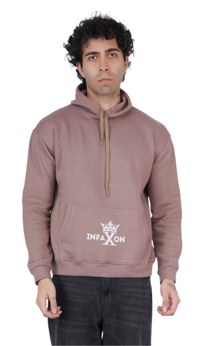 You Only Fail When You Stop Trying Chocolate Oversize Hoodie