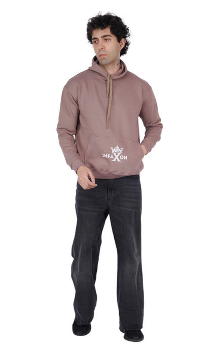 You Only Fail When You Stop Trying Chocolate Oversize Hoodie