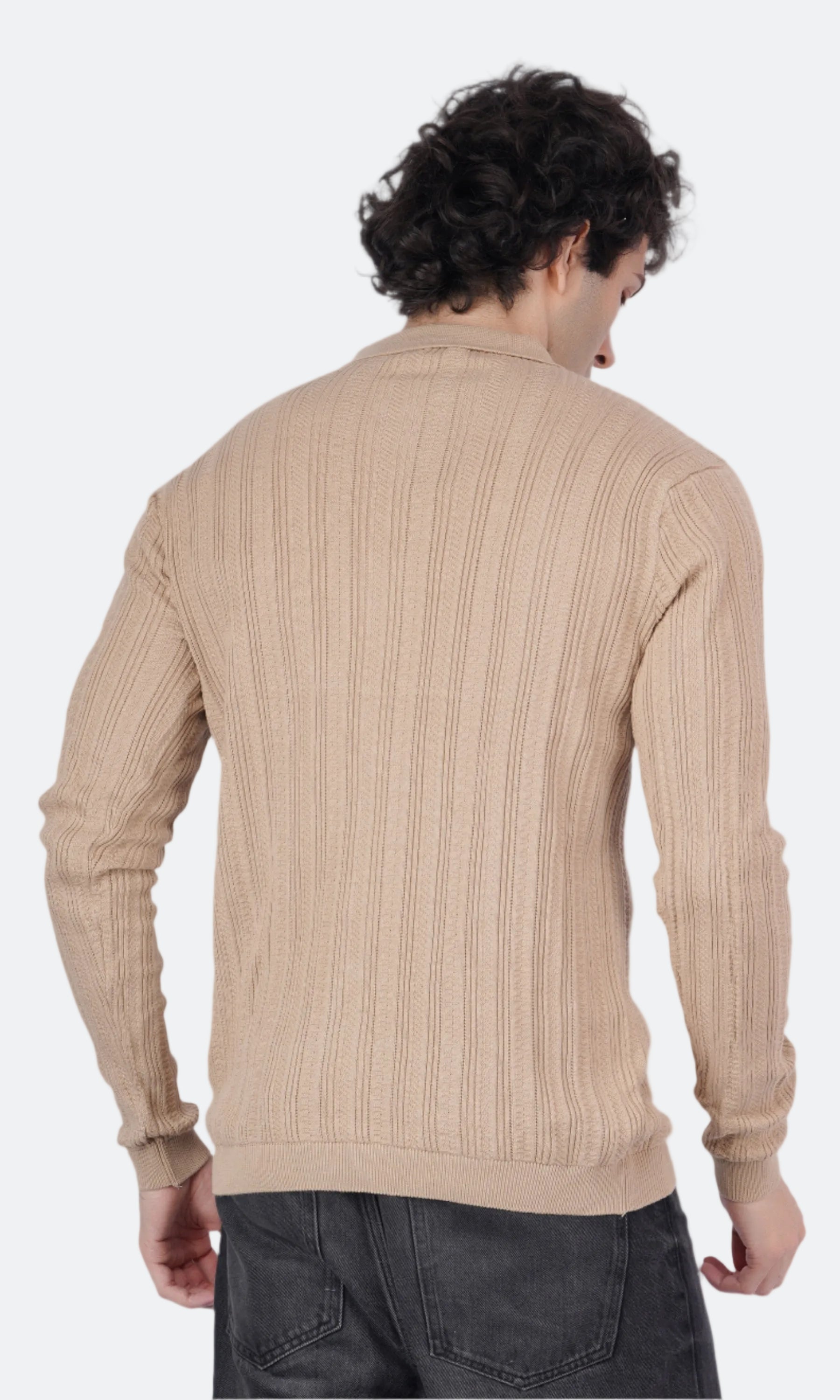 Beige Knitted Shirt