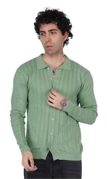 Pistachio Knitted Shirt