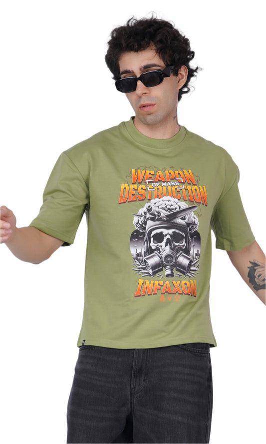 Weapon of Mass Destruction Green Oversize T-shirt