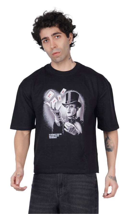 Magician Black Oversize T-shirt