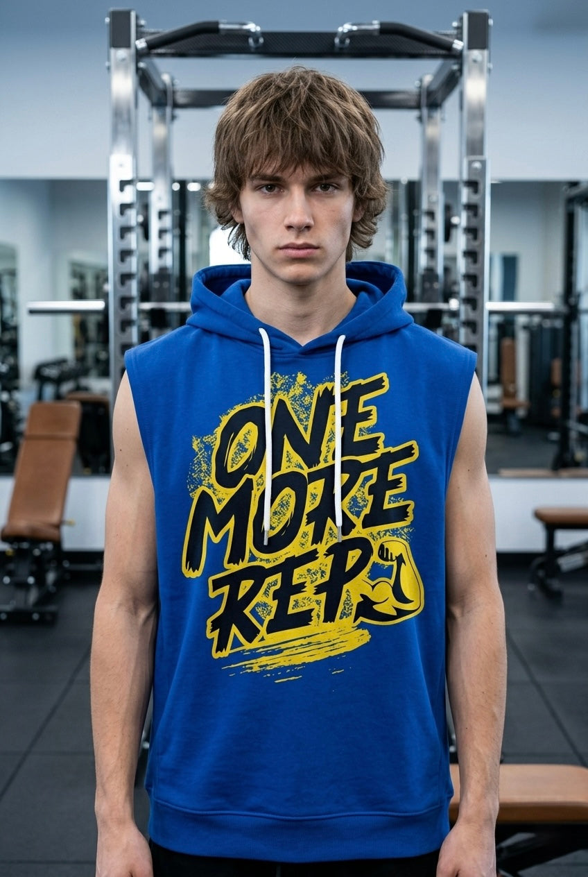 One more Rep Blue Oversize Vest