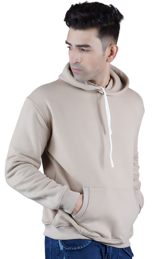 Beige Oversize Hoodie