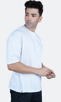 White Down Shoulder T-Shirt