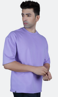 Lavender Down Shoulder T-Shirt