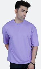 Lavender Down Shoulder T-Shirt
