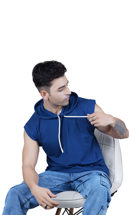 Blue Oversize Vest