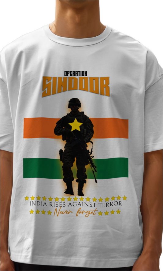 Operation Sindoor oversize T-shirt